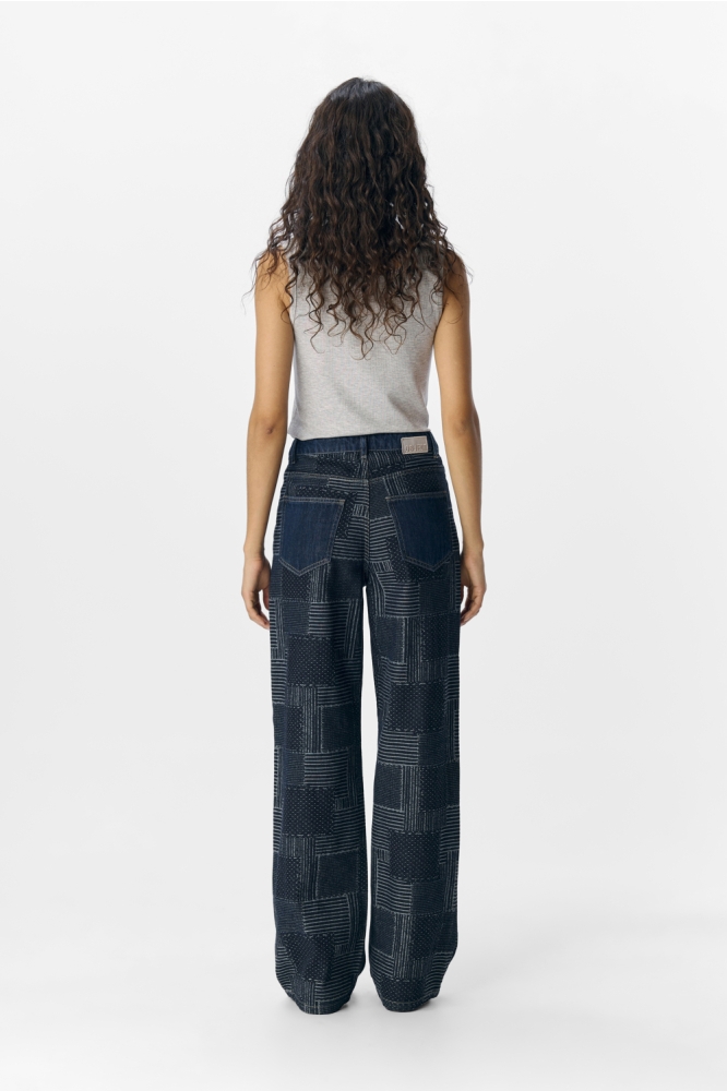 OBJMOJI WARA DNM WIDE JEANS CC3 23047615 DARK BLUE DENIM